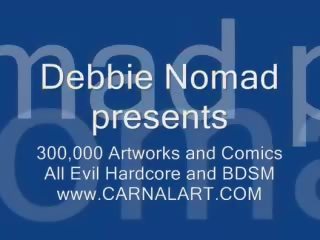 Debbie Nomad Spanking Art