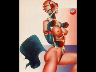 Klasik perempuan seks mengikat tubuh artwork