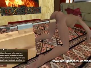 আন্তবর্ণ virtual নোংরা ভিডিও মধ্যে একটি সাদা এবং কালো avatar